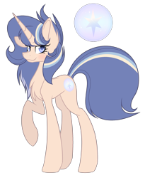 Size: 2131x2599 | Tagged: safe, artist:galaxyswirlsyt, derpibooru import, oc, oc:shooting star shine, pony, unicorn, female, high res, mare, offspring, offspring's offspring, parent:oc:galaxy swirls, parent:oc:starlee de lys, parents:oc x oc, raised hoof, simple background, solo, transparent background