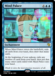 Size: 375x523 | Tagged: safe, derpibooru import, mudbriar, pony, the maud couple, magic the gathering, mind palace, party cave, solo, trading card, trading card edit