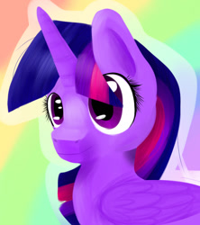 Size: 800x900 | Tagged: safe, artist:pprinceran, artist:prince-ran, derpibooru import, twilight sparkle, twilight sparkle (alicorn), alicorn, pony, abstract background, bust, female, mare, solo