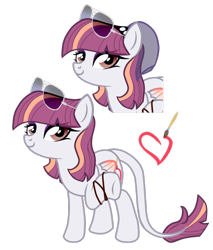 Size: 1024x1201 | Tagged: safe, artist:xxmissteaxx, derpibooru import, oc, oc:artline, pegasus, pony, colored wings, colored wingtips, female, mare, simple background, solo, sunglasses, transparent background