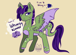 Size: 900x650 | Tagged: safe, artist:gachapuns, derpibooru import, oc, oc:whimsy wonder, dracony, hybrid, interspecies offspring, offspring, parent:spike, parent:twilight sparkle, parents:twispike