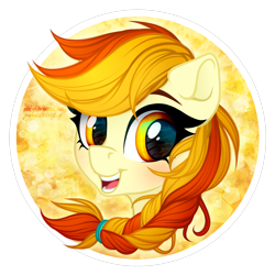 Size: 1234x1234 | Tagged: safe, artist:vird-gi, derpibooru import, oc, oc:little flame, pony, braid, head only, solo