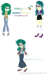 Size: 778x1238 | Tagged: safe, artist:prettycelestia, derpibooru import, juniper montage, wallflower blush, better together, equestria girls, forgotten friendship, movie magic, spoiler:eqg specials, four eyes, fusion, gem fusion, glasses, multiple eyes, steven universe