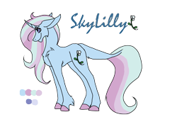 Size: 2338x1700 | Tagged: safe, artist:thebigearredbat, derpibooru import, oc, oc only, oc:skylilly, darkverse, magical lesbian spawn, offspring, parent:starlight glimmer, parent:trixie, parents:startrix, simple background, solo, transparent background