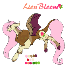 Size: 2338x2200 | Tagged: safe, artist:thebigearredbat, derpibooru import, oc, oc:lionbloom, draconequus, darkverse, draconequus oc, magical threesome spawn, multiple parents, offspring, parent:discord, parent:fluttershy, parent:zecora, parents:discoshycora, simple background, solo, transparent background