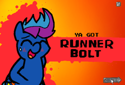 Size: 474x322 | Tagged: safe, derpibooru import, oc, oc:runner bolt, pegasus, pony, banned from equestria daily, blushing, male