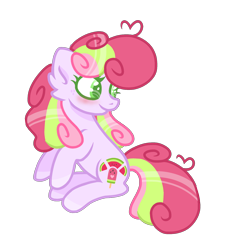 Size: 1800x1699 | Tagged: safe, artist:chococakebabe, derpibooru import, oc, oc:melon stride, earth pony, pony, female, mare, simple background, solo, transparent background