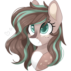 Size: 2048x2048 | Tagged: safe, artist:cinnamontee, derpibooru import, oc, oc only, oc:mint, earth pony, pony, bust, female, high res, mare, portrait, simple background, solo, transparent background