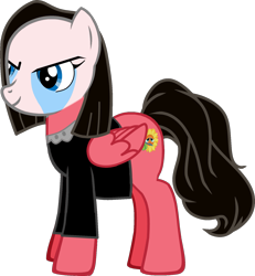 Size: 1519x1646 | Tagged: safe, artist:grapefruitface1, derpibooru import, oc, oc only, oc:piper angel blueblood, pony, pony creator, face paint, genesis, jewelry, musician, necklace, peter gabriel, ponified, simple background, solo, transparent background