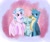 Size: 1514x1284 | Tagged: safe, artist:fallenangel5414, derpibooru import, gallus, ocellus, silverstream, changedling, changeling, classical hippogriff, griffon, hippogriff, school daze, cute, diaocelles, diastreamies, fangs, female, gallabetes, shy, trio