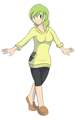 Size: 1565x2553 | Tagged: safe, artist:mrrowboat, derpibooru import, oc, oc:sequoia, human, clothes, female, humanized, humanized oc, simple background, solo, transparent background