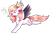 Size: 2596x1755 | Tagged: safe, artist:honeybbear, derpibooru import, oc, oc:ember, pegasus, pony, crown, jewelry, regalia, simple background, solo, transparent background, two toned wings