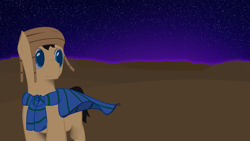 Size: 1024x576 | Tagged: safe, artist:dontknowhowtodraw, artist:playbabe, derpibooru import, oc, oc:mrbookshelf, exploring, night, sky, solo, travale, walking