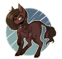 Size: 577x549 | Tagged: safe, artist:crazllana, derpibooru import, oc, oc only, oc:klo, earth pony, pony, female, mare, simple background, solo, transparent background