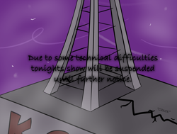 Size: 800x606 | Tagged: safe, artist:erthilo, derpibooru import, ask octavia, building, no pony, radio tower