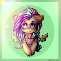 Size: 2000x2000 | Tagged: safe, artist:zefirka, derpibooru import, oc, oc only, pegasus, pony, braid, bust, cheek fluff, chest fluff, colored pupils, cute, ear fluff, female, floating wings, floppy ears, heart eyes, looking at you, mare, portrait, signature, smiling, solo, wingding eyes
