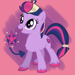 Size: 654x654 | Tagged: safe, artist:adri-dragon, derpibooru import, twilight sparkle, oc, oc:dusk glimpse, earth pony, pony, alternate universe, cutie mark, earth pony twilight, unshorn fetlocks