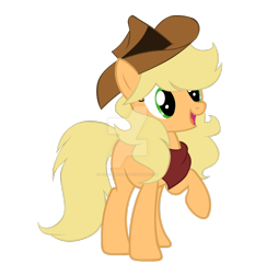 Size: 1024x1097 | Tagged: safe, artist:magicdarkart, derpibooru import, oc, earth pony, pony, base used, female, hat, mare, simple background, solo, transparent background, watermark