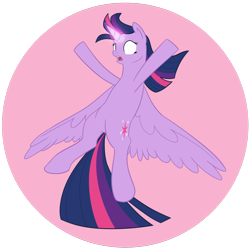 Size: 1280x1280 | Tagged: safe, artist:bellalysewinchester, derpibooru import, twilight sparkle, twilight sparkle (alicorn), alicorn, pony, female, glowing eyes, glowing horn, mare, solo