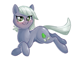 Size: 1971x1579 | Tagged: safe, artist:avui, derpibooru import, limestone pie, pony, prone, simple background, solo, transparent background