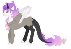 Size: 1600x1094 | Tagged: safe, artist:theweaveroftales, derpibooru import, oc, oc only, hybrid, interspecies offspring, offspring, parent:discord, parent:princess celestia, parents:dislestia, simple background, solo, transparent background