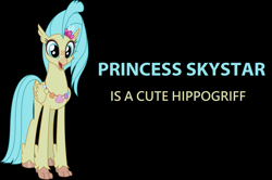 Size: 1920x1276 | Tagged: safe, derpibooru import, princess skystar, classical hippogriff, hippogriff, my little pony: the movie, captain obvious, cute, solo, truth, wrong aspect ratio