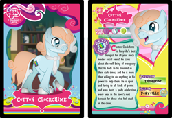 Size: 3021x2077 | Tagged: safe, artist:thecreativeenigma, derpibooru import, oc, oc:cotton clockchime, earth pony, pony, glasses, high res, male, solo, stallion, trading card