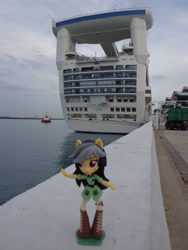 Size: 3456x4608 | Tagged: safe, derpibooru import, daring do, equestria girls, cruise ship, day, doll, equestria girls minis, singapore, toy