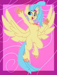 Size: 3000x4000 | Tagged: safe, artist:annakitsun3, derpibooru import, princess skystar, classical hippogriff, hippogriff, my little pony: the movie, armpits, cute, female, jewelry, necklace, skyabetes, smiling, solo