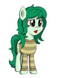 Size: 6968x9296 | Tagged: safe, artist:alphatea, derpibooru import, wallflower blush, pony, better together, equestria girls, forgotten friendship, absurd resolution, clothes, equestria girls ponified, female, mare, open mouth, ponified, simple background, solo, standing, sweater, transparent background