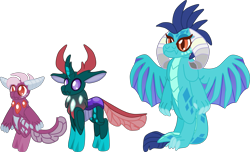 Size: 3211x1958 | Tagged: safe, artist:casanova-mew, derpibooru import, pharynx, princess ember, oc, oc:amethyst boom, changedling, changeling, hybrid, emberynx, female, interspecies, interspecies offspring, male, offspring, parent:pharynx, parent:princess ember, parents:emberynx, prince pharynx, shipping, simple background, straight, transparent background