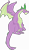 Size: 4820x8327 | Tagged: safe, alternate version, artist:red4567, derpibooru import, spike, dragon, absurd resolution, adult, adult spike, alternate universe, dragon lord spike, older, older spike, simple background, solo, spikezilla, transparent background, vector, winged spike, winged spikezilla