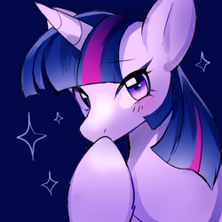 Size: 850x850 | Tagged: safe, artist:hollowphantom, derpibooru import, twilight sparkle, pony, female, looking at you, mare, simple background, solo