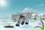 Size: 5000x3333 | Tagged: safe, artist:buchner-art, derpibooru import, oc, oc only, pony, winter wrap up, clothes, commission, crocus, flower, looking at something, looking down, outdoors, scarf, smiling, snow, solo, sun, your character here