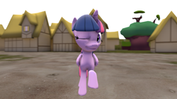 Size: 1920x1080 | Tagged: safe, artist:neoar2000, derpibooru import, twilight sparkle, twilight sparkle (alicorn), alicorn, 3d, cute, daaaaaaaaaaaw, female, mare, one eye closed, raised hoof, solo, source filmmaker, twiabetes, wink