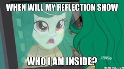 Size: 600x337 | Tagged: safe, derpibooru import, edit, edited screencap, screencap, wallflower blush, better together, equestria girls, forgotten friendship, disney, image macro, meme, mulan