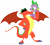 Size: 3588x3233 | Tagged: safe, artist:porygon2z, derpibooru import, spike, dragon, american dragon jake long, crossover, jake long, simple background, transparent background