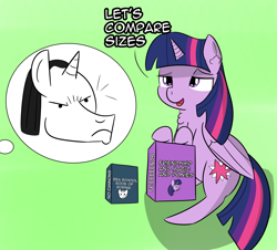 Size: 1682x1521 | Tagged: safe, artist:artiks, derpibooru import, chancellor neighsay, twilight sparkle, twilight sparkle (alicorn), alicorn, school daze, book, dialogue, simple background