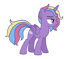 Size: 1271x1027 | Tagged: safe, artist:flipwix, derpibooru import, princess sterling, oc, oc only, oc:princess sterling, alicorn, pony, digital art, female, magical lesbian spawn, mare, next generation, offspring, parent:princess luna, parent:trixie, parents:luxie, simple background, solo, transparent background