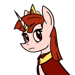 Size: 4000x4000 | Tagged: safe, artist:toastytop, derpibooru import, oc, oc:queen rosula, unicorn, fanfic:the famine wars, bust, clothes, fanfic, female, portrait, roleplay, royalty, simple background, solo, transparent background