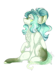 Size: 768x1024 | Tagged: safe, artist:akiiichaos, derpibooru import, oc, earth pony, pony, female, mare, simple background, sitting, solo, transparent background