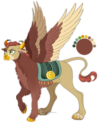 Size: 1205x1516 | Tagged: safe, artist:bijutsuyoukai, derpibooru import, oc, oc only, hybrid, colored hooves, colored wings, female, half-yak, interspecies offspring, multicolored wings, offspring, parent:gallus, parent:yona, parents:galyona, simple background, solo, transparent background