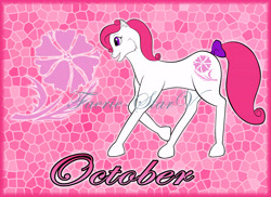 Size: 7014x5100 | Tagged: safe, artist:faerie-starv, derpibooru import, earth pony, pony, g1, absurd resolution, birthflower, female, mare, october cosmos, solo