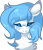 Size: 358x418 | Tagged: safe, artist:mauuwde, derpibooru import, oc, oc only, earth pony, pony, bust, female, mare, portrait, simple background, solo, transparent background