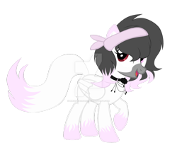 Size: 1024x869 | Tagged: safe, artist:magicdarkart, derpibooru import, oc, pegasus, pony, augmented tail, female, mare, simple background, solo, transparent background, watermark