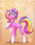 Size: 1787x2318 | Tagged: safe, artist:koviry, derpibooru import, oc, oc only, oc:glittersweet, pony, unicorn, female, jewelry, mare, necklace, solo