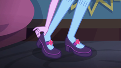 Size: 1920x1080 | Tagged: safe, derpibooru import, screencap, sci-twi, twilight sparkle, eqg summertime shorts, equestria girls, monday blues, clothes, legs, mary janes, pictures of legs, shoes, socks, solo