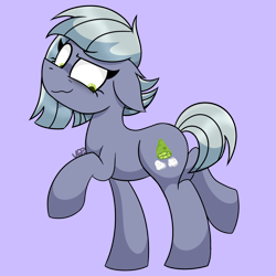 Size: 1000x1000 | Tagged: safe, artist:vale-bandicoot96, derpibooru import, limestone pie, earth pony, pony, female, looking back, mare, simple background