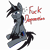 Size: 6600x6600 | Tagged: safe, artist:thesignedpainter, derpibooru import, oc, oc:ink splatter, unicorn, absurd resolution, depression, fluffy, ink, lightly watermarked, pain, png, sick, simple background, solo, transparent background, vulgar, watermark