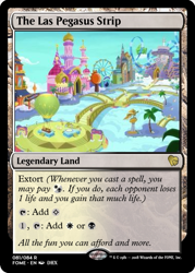 Size: 375x523 | Tagged: safe, derpibooru import, grannies gone wild, hot air balloon, land card, las pegasus, magic the gathering, trading card, trading card edit